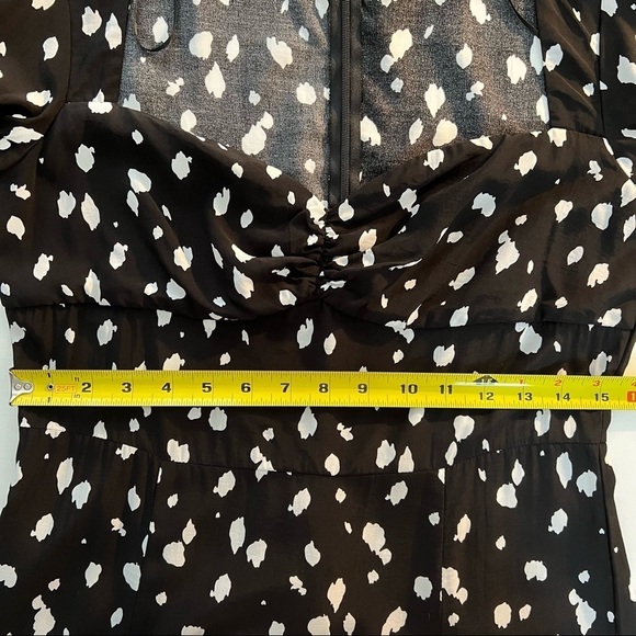 Bardot Puff Sleeve Abstract Spot Maxi Dress in size 10 - Picture 8 of 11